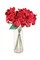 33" Red Poinsettia – Artificial Holiday Glitter Décor Flower, Christmas Faux Plant for Home, Wreaths & Centerpieces, Set of 6